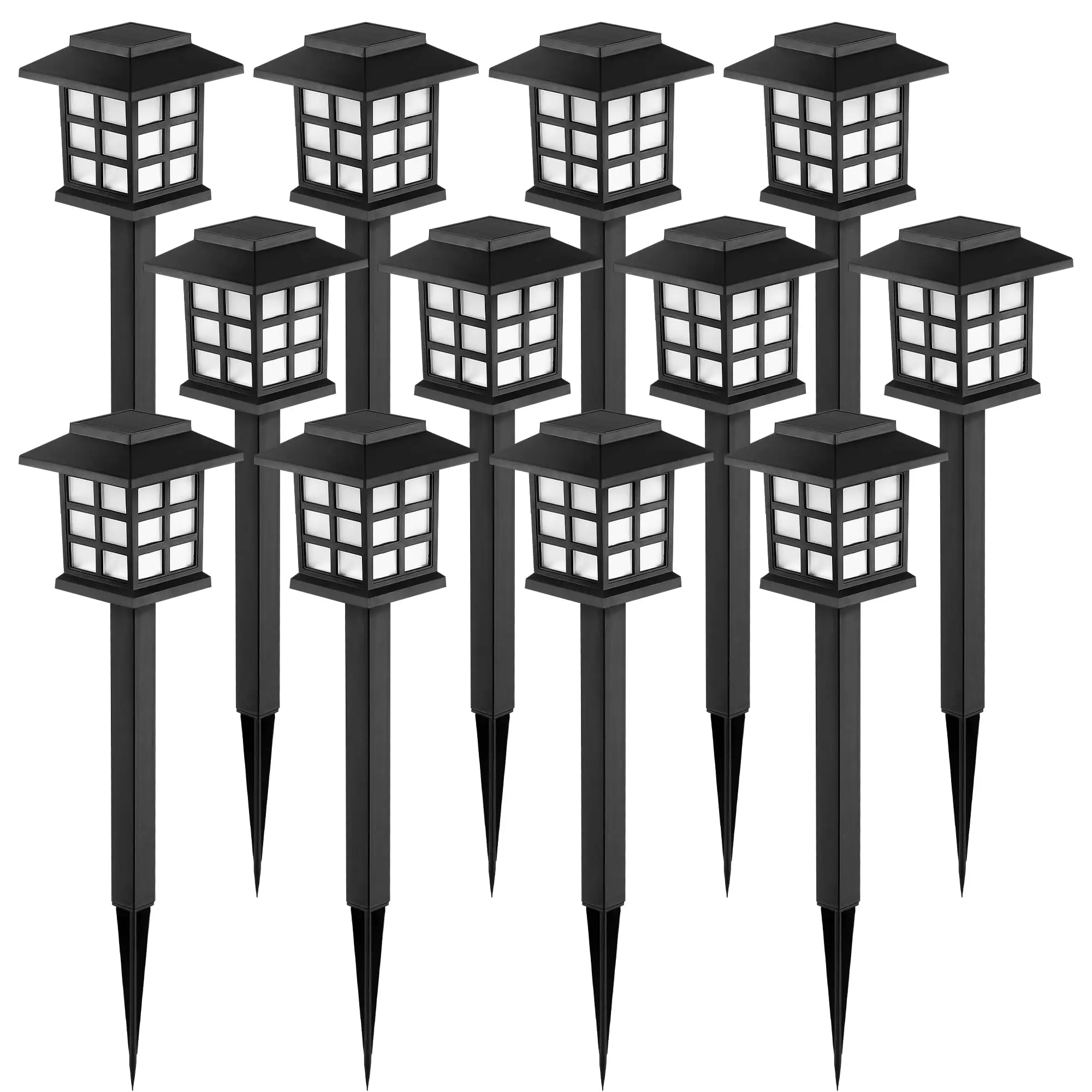 2-12 Pack LED Solar Lights Pathway Sunlight Waterproof Outdoor Solar Walkway Lights Garden Landscape Path Yard Patio Driveway
2-12 Pack LED Solar Lights Pathway Sunlight Waterproof Outdoor Solar Walkway Lights Garden Landscape Path Yard Patio Driveway
