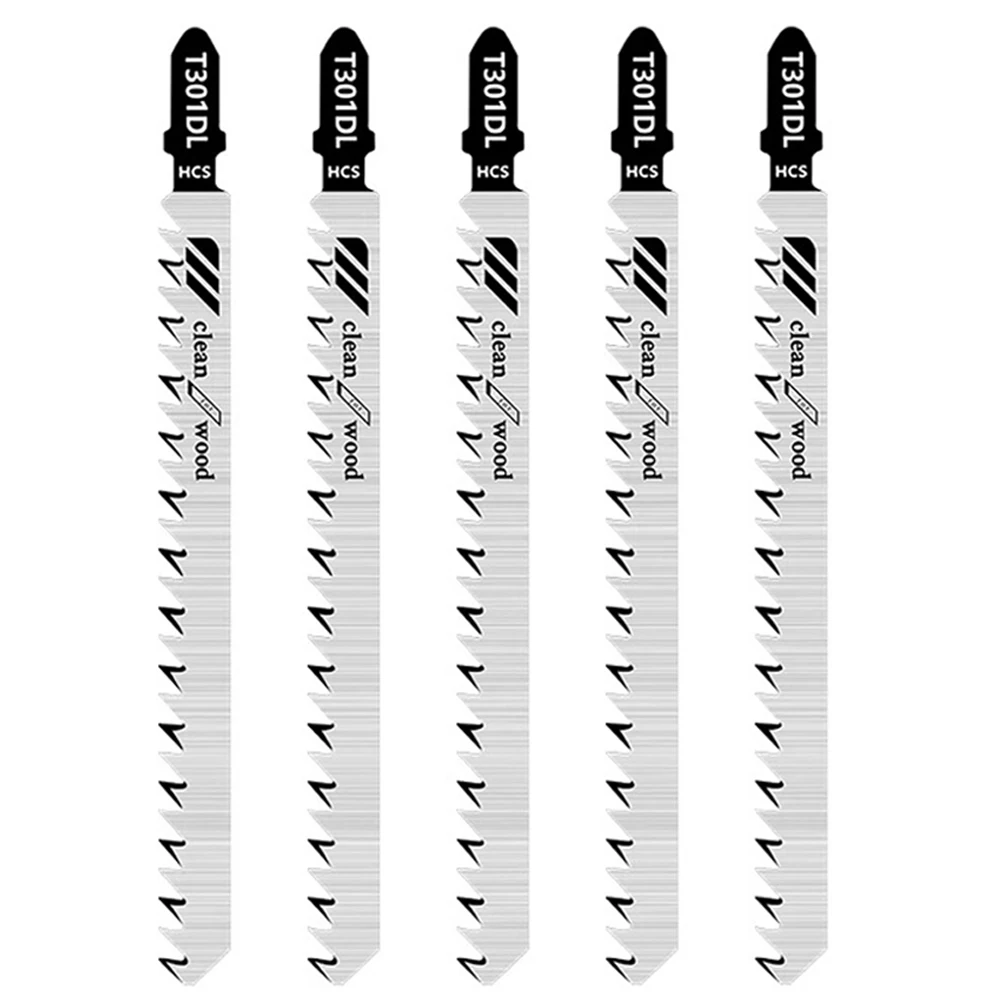 5Pcs T301DL Jig Saw Blades HCS Reciprocating Saw Blade For Sheet Panels Wood Fast Cutting Tools Jigsaw
5Pcs T301DL Jig Saw Blades HCS Reciprocating Saw Blade For Sheet Panels Wood Fast Cutting Tools Jigsaw