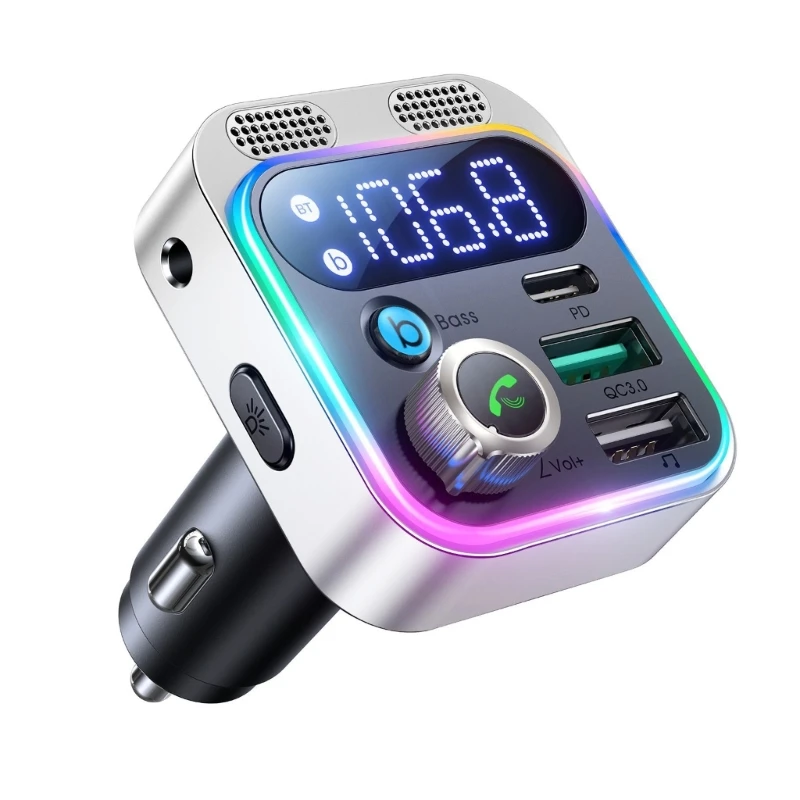 Bluetooth-compatible FM Transmitter Handsfree Car Radio MP3 Player 48W Adapter Dropship
Bluetooth-compatible FM Transmitter Handsfree Car Radio MP3 Player 48W Adapter Dropship