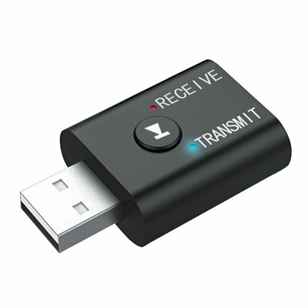Wireless Audio 3 5mm USB Aux Adapter, BTcompatib 5 0 Transmitter Receiver 2 IN 1, Rich Sound Experience, USB Power, Black
Wireless Audio 3 5mm USB Aux Adapter, BTcompatib 5 0 Transmitter Receiver 2 IN 1, Rich Sound Experience, USB Power, Black
