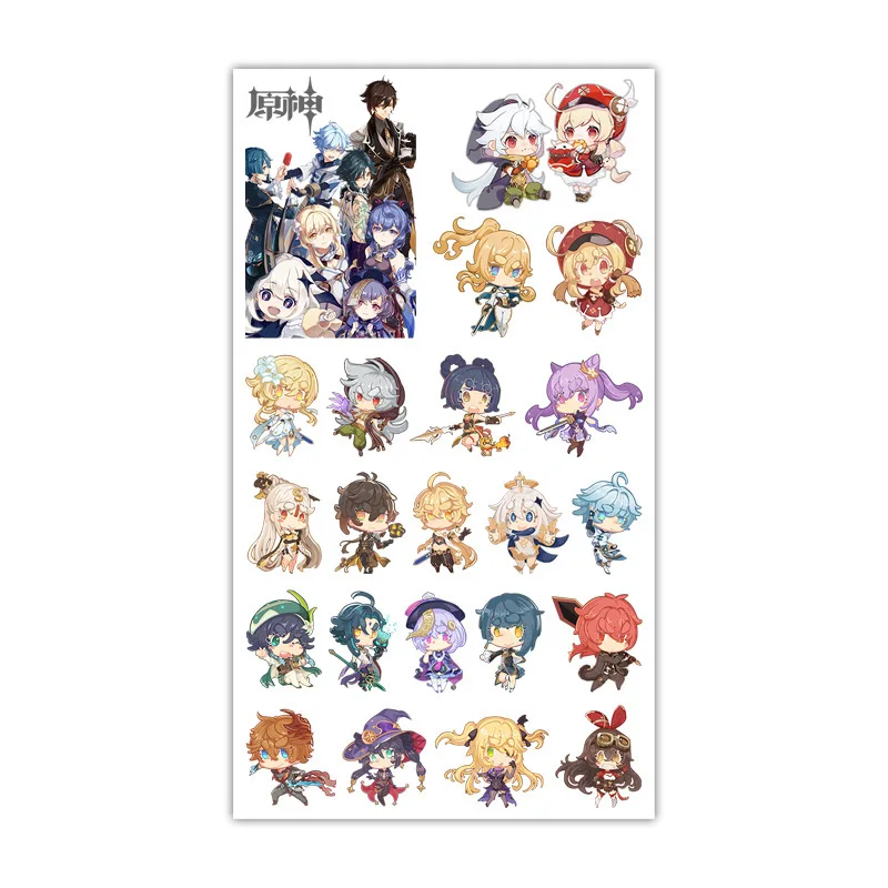 Genshin Impact Anime Game Tattoo Stickers Waterproof Cartoon Animes Figure Cute Sticker Kawaii Children Birthday Gift
Genshin Impact Anime Game Tattoo Stickers Waterproof Cartoon Animes Figure Cute Sticker Kawaii Children Birthday Gift