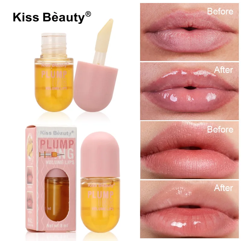 

Instant Volumising Lip Serum Plumper Increase Gloss Elasticity Oil Reduce Lip Fine Lines Moisturize Nourish Repair Sexy Lip Care