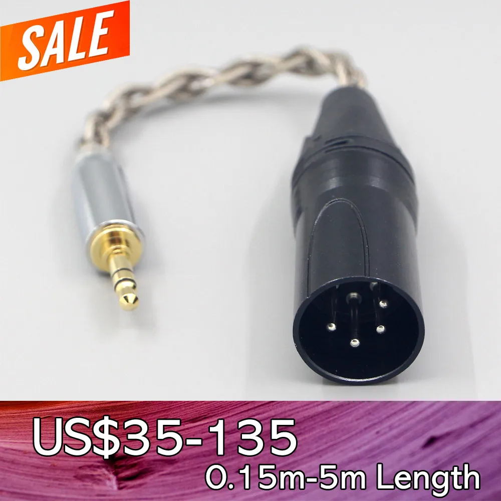 99% Pure Silver + Graphene Silver Plated Shield Earphone Cable For 3.5m 2.5mm 4.4mm 6.5mm To XLR 4 pole Male IFI DAC Zen LN00796
99% Pure Silver + Graphene Silver Plated Shield Earphone Cable For 3.5m 2.5mm 4.4mm 6.5mm To XLR 4 pole Male IFI DAC Zen LN00796