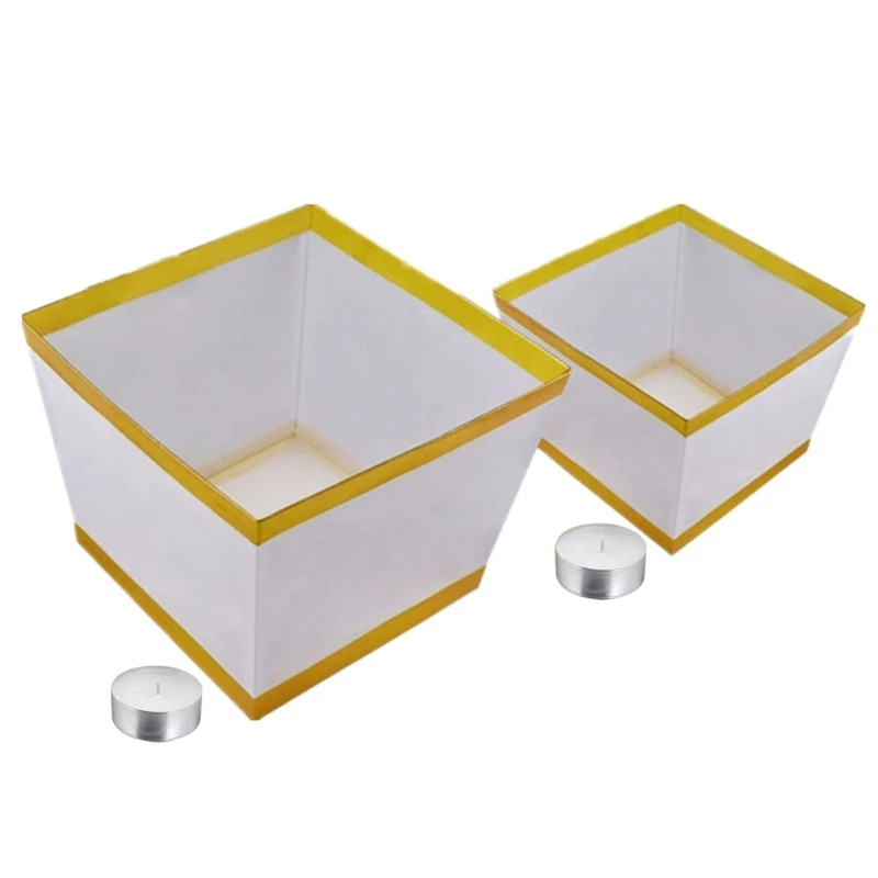 N0HB 10Pcs 5.9" / 4.3" Water Floating Paper Lanterns Chinese Square Adrifting Lantern Lamp with for Praying Blessing
N0HB 10Pcs 5.9" / 4.3" Water Floating Paper Lanterns Chinese Square Adrifting Lantern Lamp with for Praying Blessing