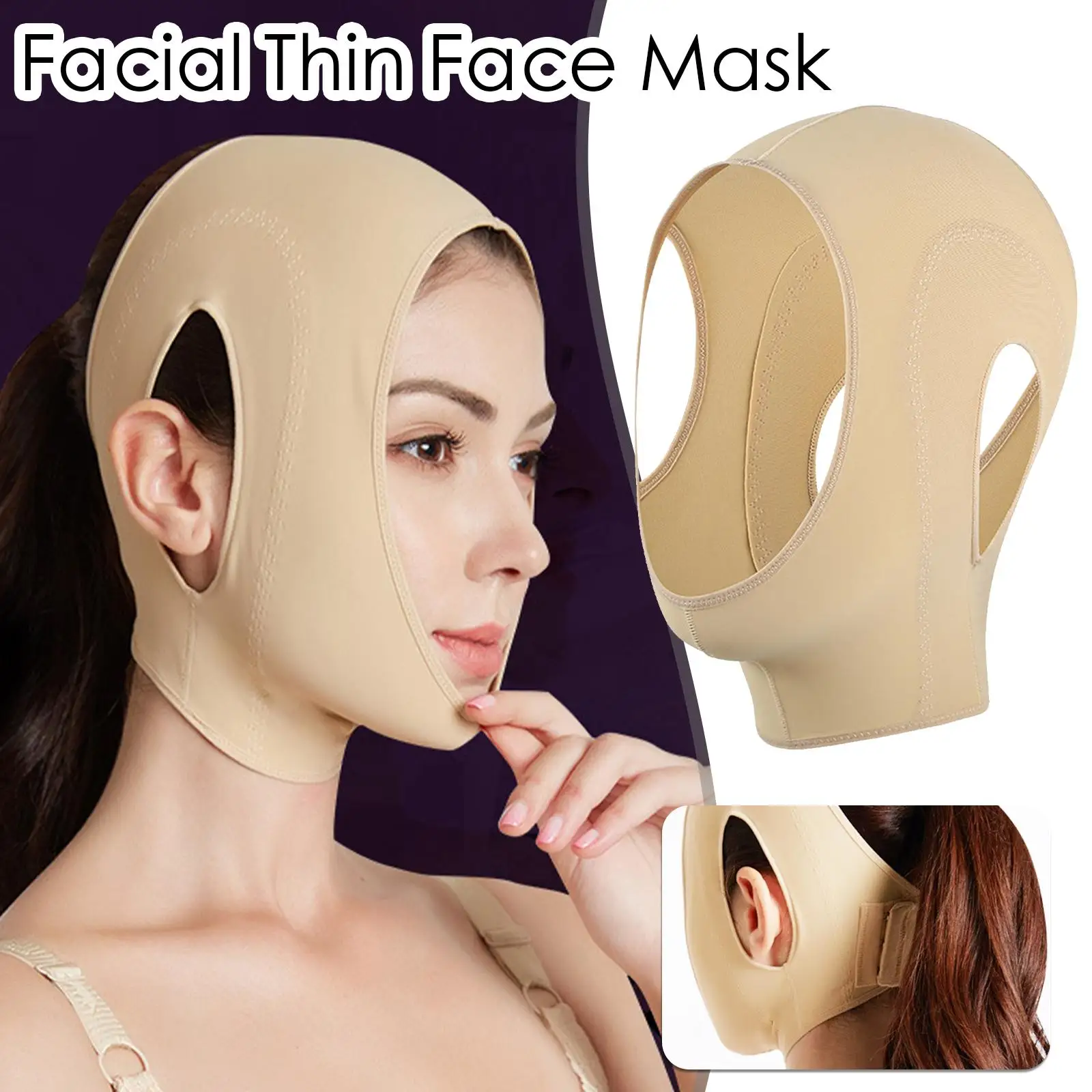 

Многоразовая 3d маска для лифтинга лица, спящий бандаж для похудения, тонкая маска с V-образным вырезом, уход за лицом для сна, формирователь, полный инструмент для красоты и лифтинга