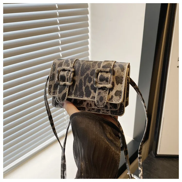 Women's Stylish Leopard Print Large Capacity Shoulder Crossbody Bag | Mini Coin Purse & Trendy Square Clutch, Casual Daily Use Women's Stylish Leopard Print Large Capacity Shoulder Crossbody Bag | Mini Coin Purse & Trendy Square Clutch, Casual Daily Use