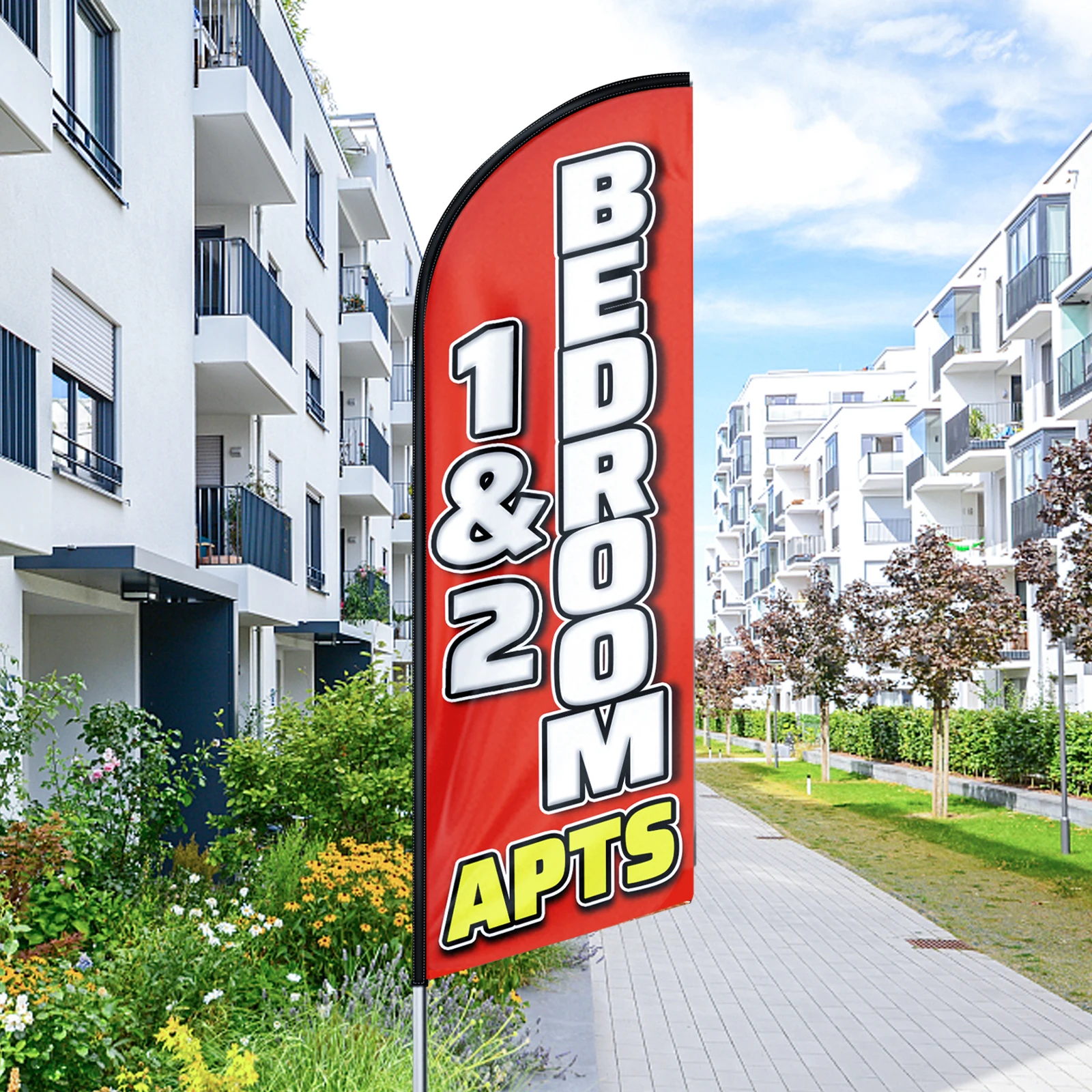 1&2 Bedroom APTS Promotional Advertising Feather Flag Flying Business Swooper Banner Display 7.6Ft✖2.1Ft Carry Bag Hot Sale Now
1&2 Bedroom APTS Promotional Advertising Feather Flag Flying Business Swooper Banner Display 7.6Ft✖2.1Ft Carry Bag Hot Sale Now