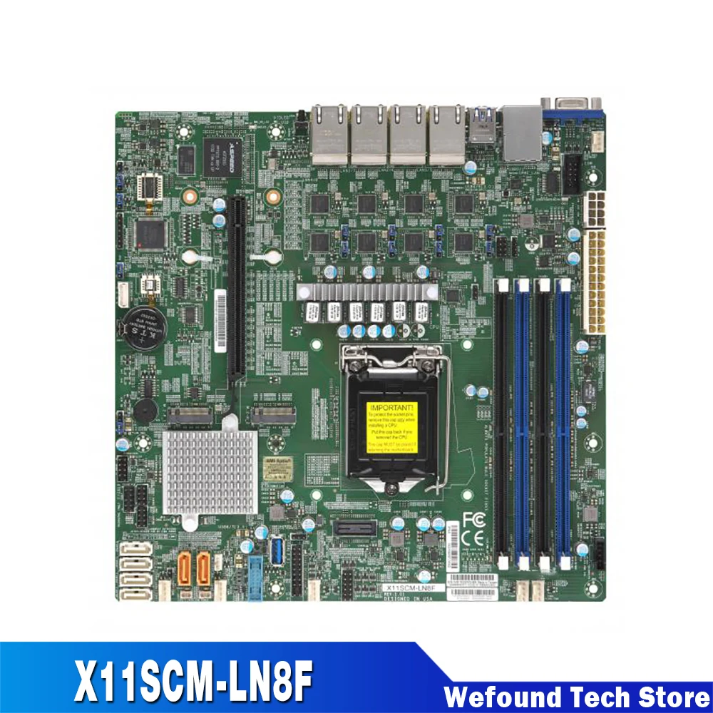 

For Supermicro Server Motherboard 8th/9th Gen. Core i3 Xeon E-2100/2200 Processor LGA1151 X11SCM-LN8F