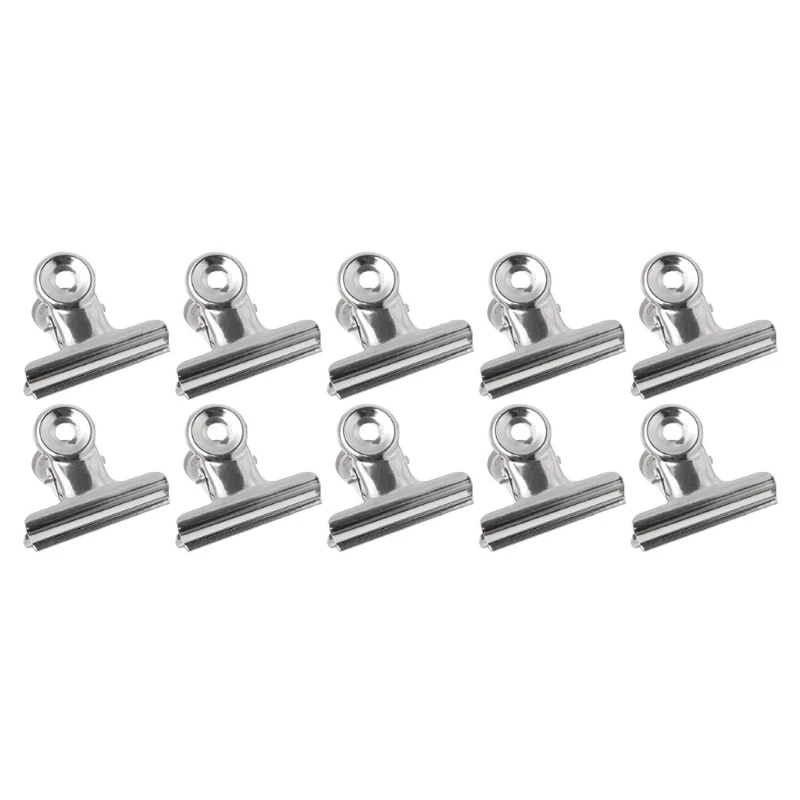 10Pcs 38mm Metal Bulldog Grip Clips Food Bag Sealing Clamp File Ticket Binder Photo Money Organizer Kitchen Office School Supply
10Pcs 38mm Metal Bulldog Grip Clips Food Bag Sealing Clamp File Ticket Binder Photo Money Organizer Kitchen Office School Supply