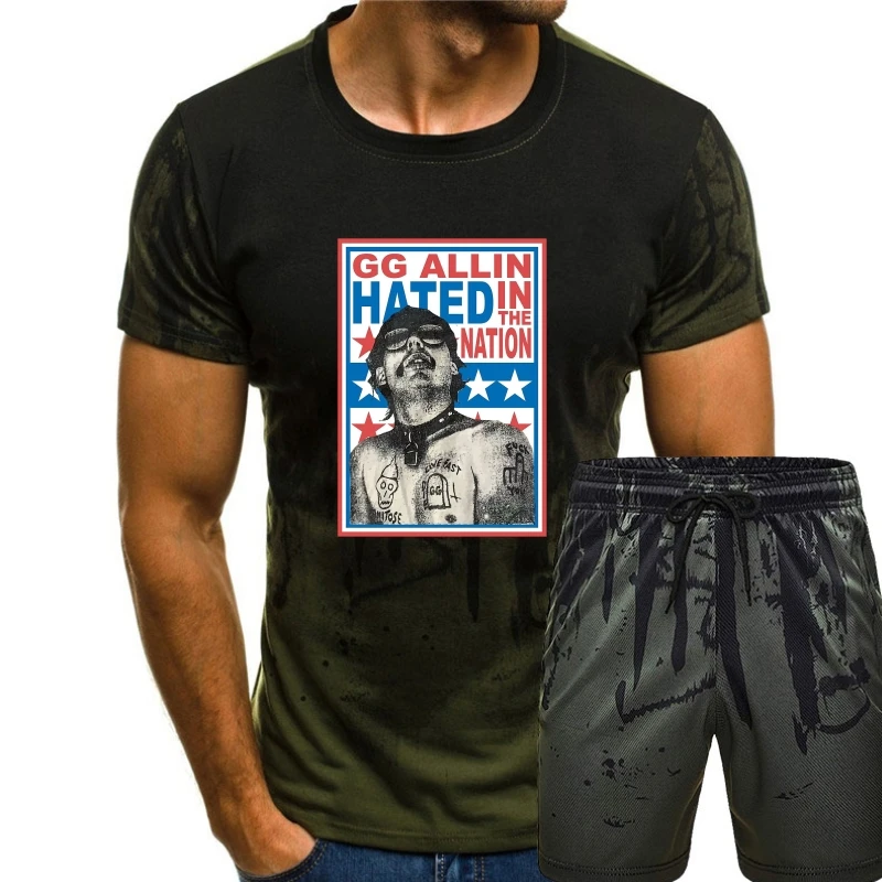 Мужская футболка GG Allin hated in the Nation underground hardcore, сделанная вручную в Италии, с высококачественным принтом
Мужская футболка GG Allin hated in the Nation underground hardcore, сделанная вручную в Италии, с высококачественным принтом