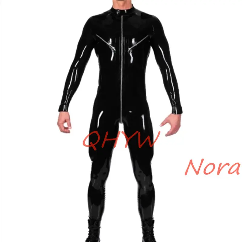 Handmade Men Latex Catsuit Jumpsuit with Front Zip 2 Breast Side Zip Customize Fetish Rubber Bodysuit Cosplay Costumes
Handmade Men Latex Catsuit Jumpsuit with Front Zip 2 Breast Side Zip Customize Fetish Rubber Bodysuit Cosplay Costumes