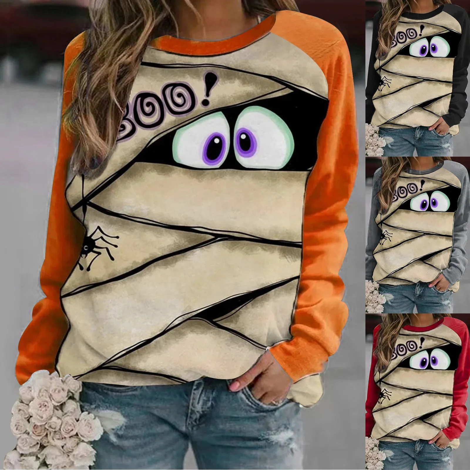 Color Sleeve Womens Halloween Fashion Print Hatless Pocket Pullover Top Sweatshirt Hoodless Womens Extra Small Hoodie
Color Sleeve Womens Halloween Fashion Print Hatless Pocket Pullover Top Sweatshirt Hoodless Womens Extra Small Hoodie