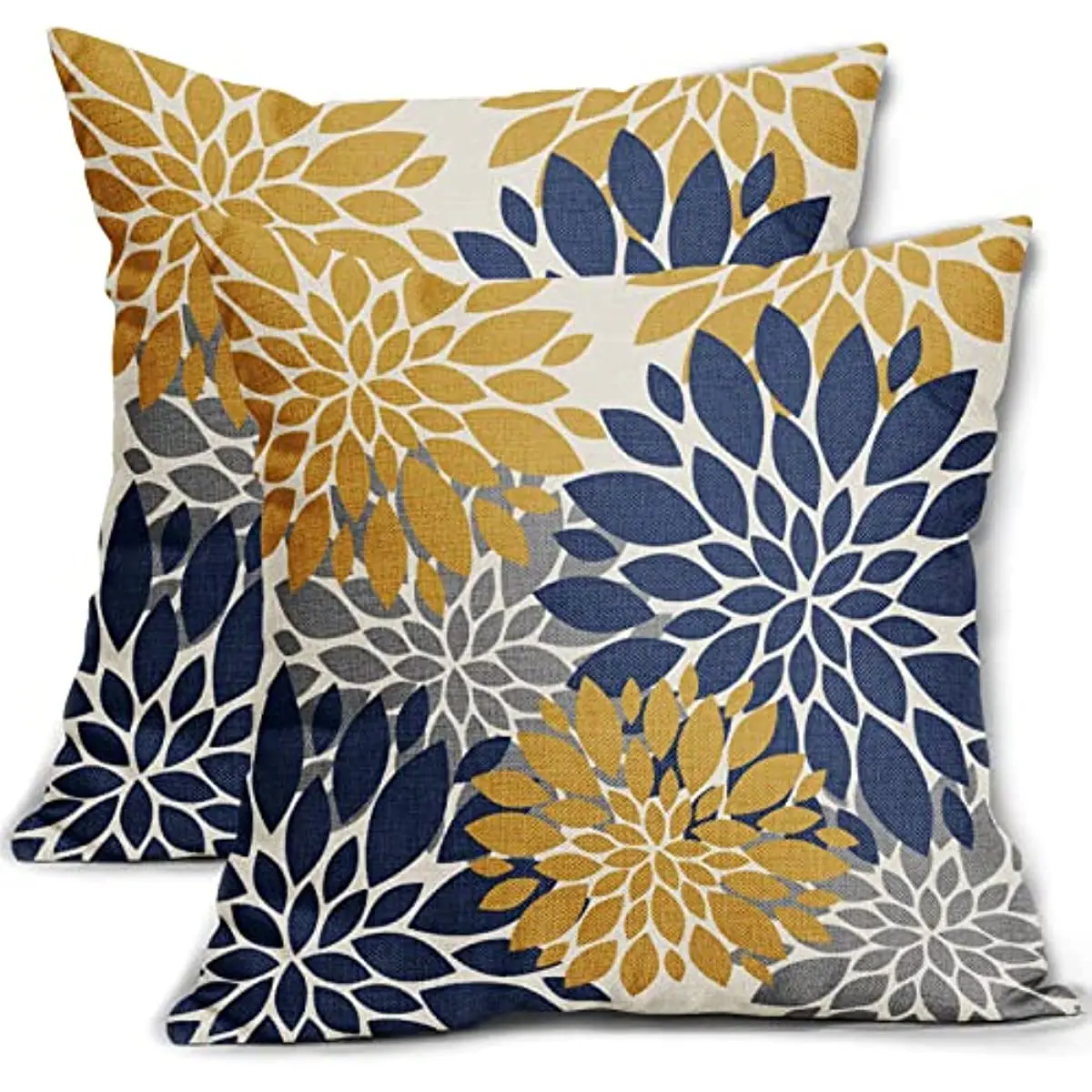 Dahlia Pillow Covers Navy Blue Yellow Floral Outdoor Decorative Throw Pillows Summer Modern Geometry Flower Pillowcase Set of 2
Dahlia Pillow Covers Navy Blue Yellow Floral Outdoor Decorative Throw Pillows Summer Modern Geometry Flower Pillowcase Set of 2