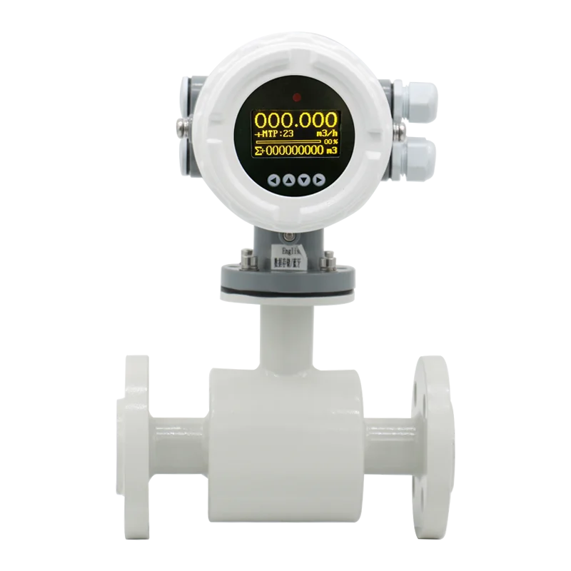 Integral display OLED electromagnetic flow meters SS316L magnetic flowmeter
Integral display OLED electromagnetic flow meters SS316L magnetic flowmeter