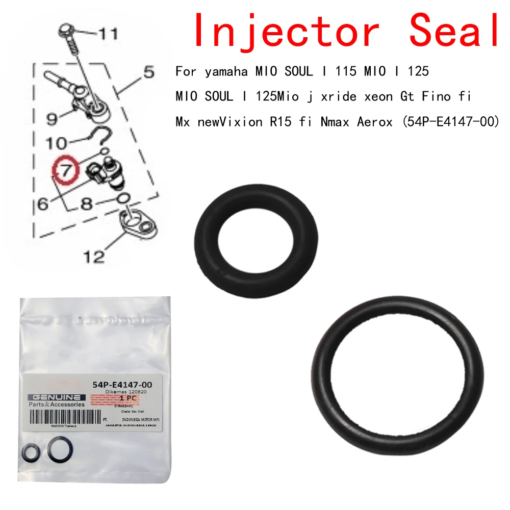 Injector Seal for yamaha MIO SOUL I 115 MIO I 125 MIO SOUL I 125Mio j xride xeon Gt Fino fi Mx Vixion R15 Aerox (54P-E4147-00)
Injector Seal for yamaha MIO SOUL I 115 MIO I 125 MIO SOUL I 125Mio j xride xeon Gt Fino fi Mx Vixion R15 Aerox (54P-E4147-00)