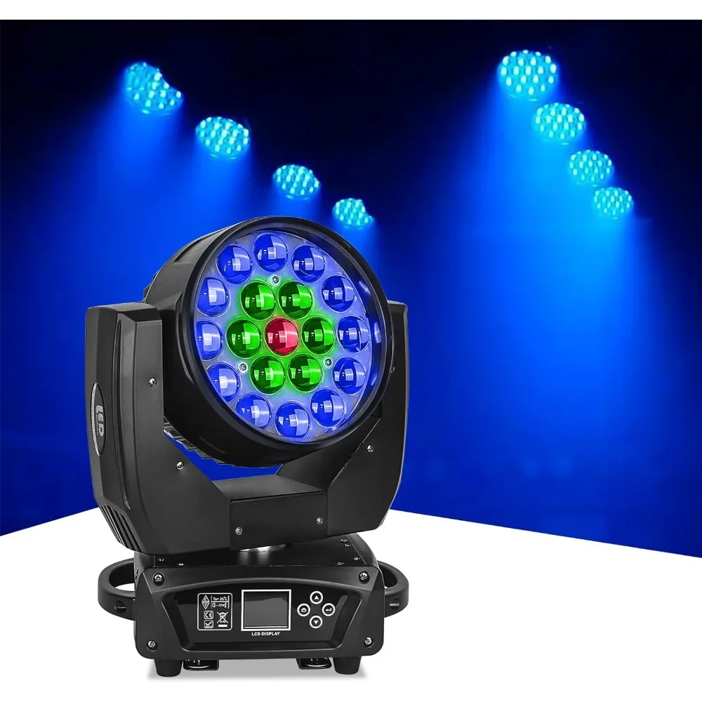 

Вращающаяся головка светильник 19x15 Вт Луч с зумом сценическое освещение RGBW 4 в 1 светодиодный DJ освещение DMX управление для сценического эффекта диджея дискотеки ночного клуба