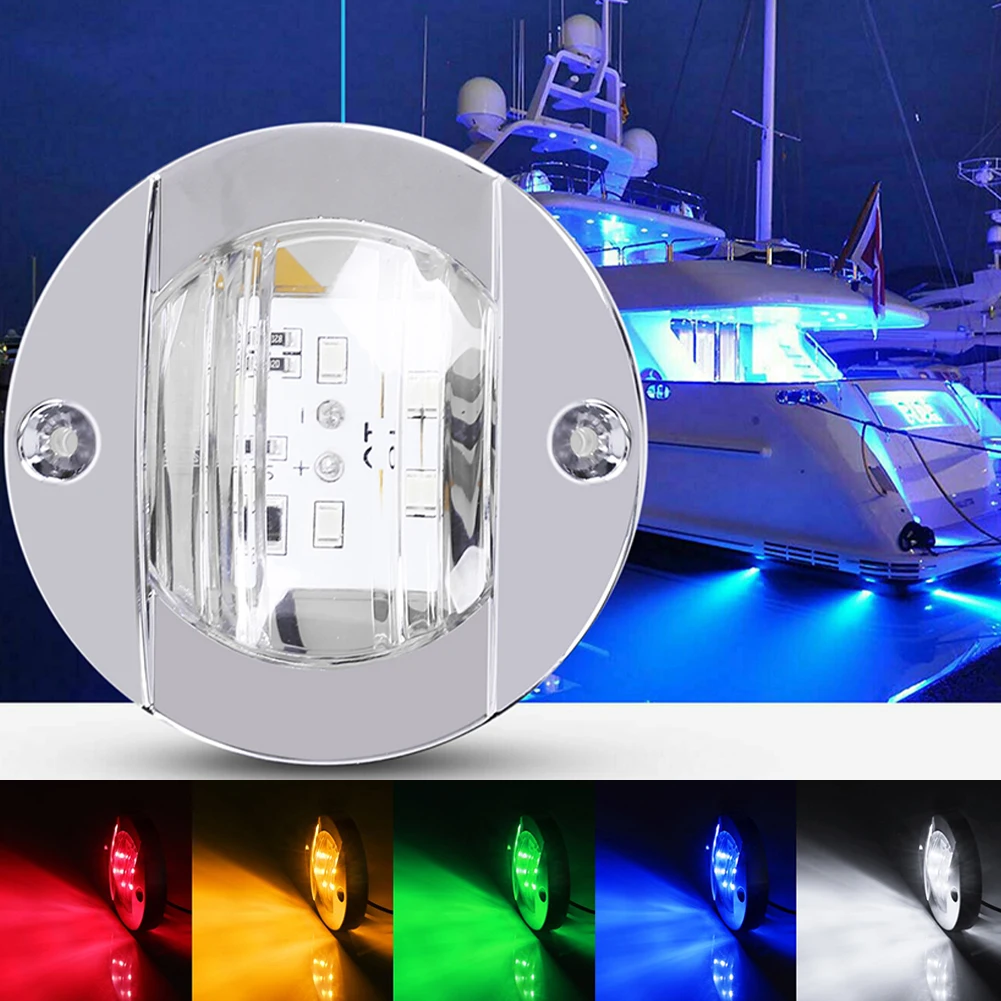 NEW Marine Boat Transom LED Stern Light Round Cold White LED Tail Lamp Yacht Accessory Blue/ White/RED/Yellow/Green DC-12V 2PCS
NEW Marine Boat Transom LED Stern Light Round Cold White LED Tail Lamp Yacht Accessory Blue/ White/RED/Yellow/Green DC-12V 2PCS