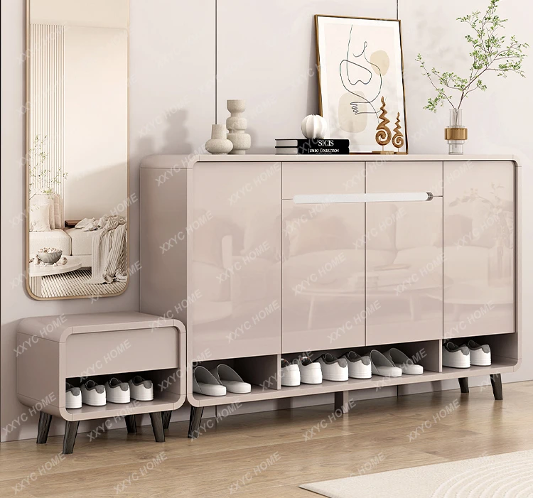 Solid Wood Shoe Cabinet Home Doorway Economical Entrance Cabinet Integrated Wall Large Capacity New
Solid Wood Shoe Cabinet Home Doorway Economical Entrance Cabinet Integrated Wall Large Capacity New