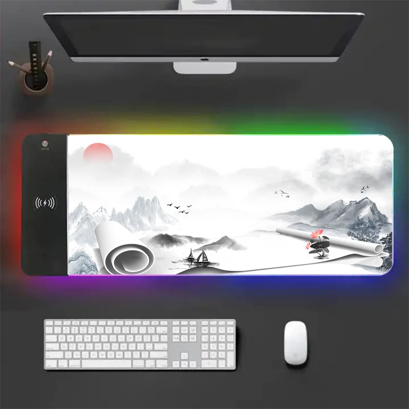 Chinese culture hand RYRA mouse pad ink painting RGB game desktop pad rubber non-slip large cute computer pad pause keyboard pad
Chinese culture hand RYRA mouse pad ink painting RGB game desktop pad rubber non-slip large cute computer pad pause keyboard pad