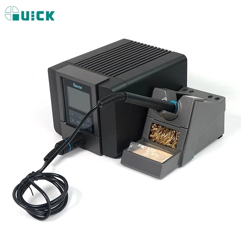QUICK TS1200A Lead-Free LED Display Soldering Iron Station for Phone Motherboard Soldering Repair
QUICK TS1200A Lead-Free LED Display Soldering Iron Station for Phone Motherboard Soldering Repair