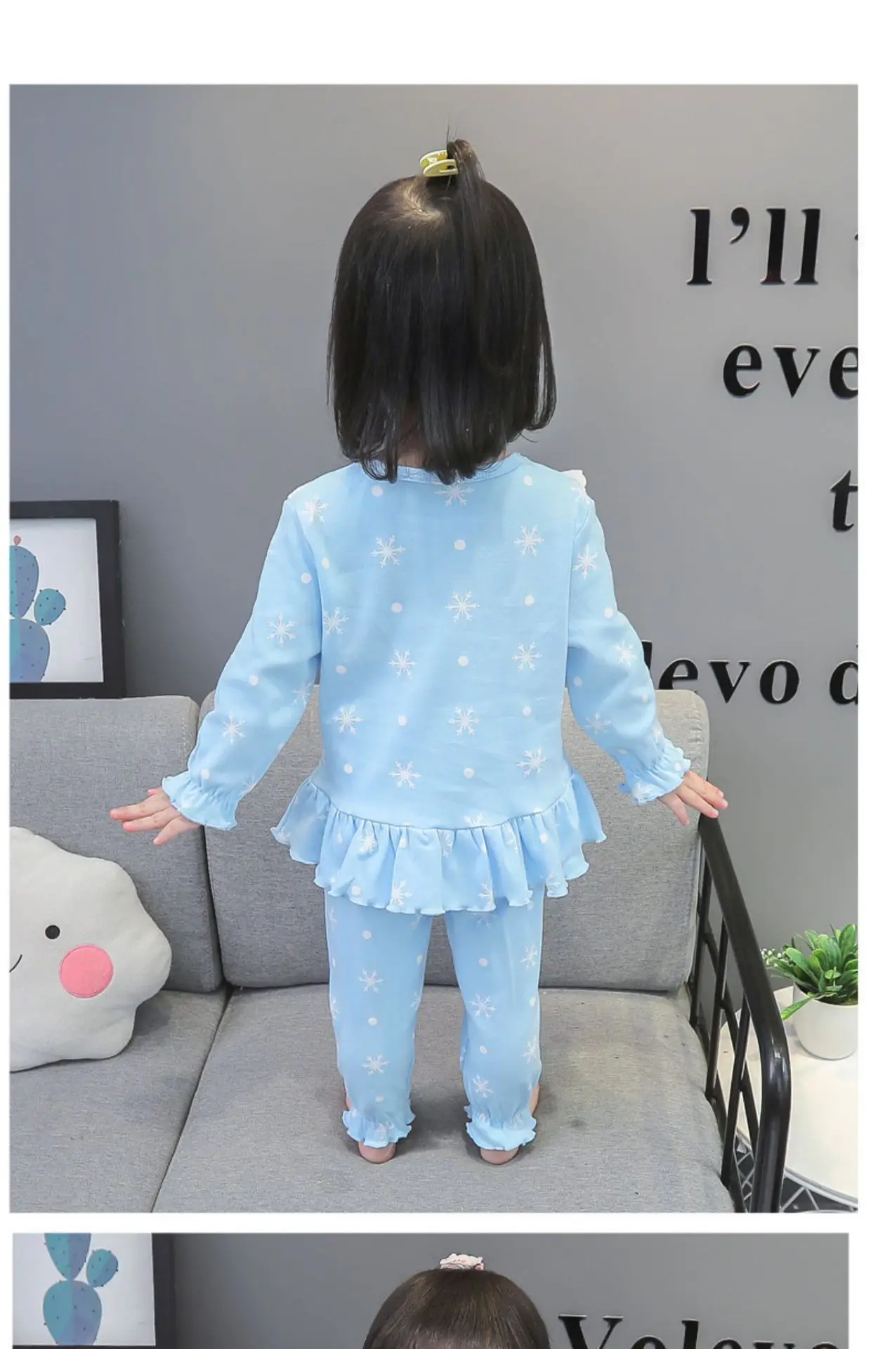 Girls Frozen Pajamas Kids Anna Elsa Cartoon Long Sleeve Clothing Set Baby Girls Casual Home Sleepwear Clothing Nightgown Suit Girls Frozen Pajamas Kids Anna Elsa Cartoon Long Sleeve Clothing Set Baby Girls Casual Home Sleepwear Clothing Nightgown Suit
