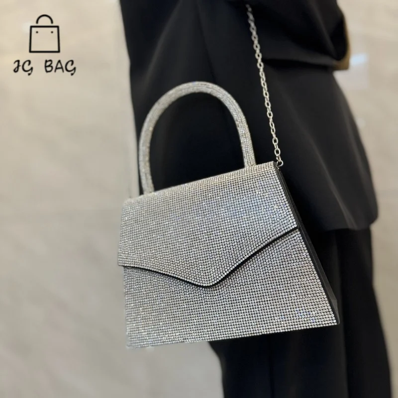 

New MiniMalist Rhinestone Women's Handbag, Dress, Banquet Bag, Bar Socialite Diagonal Cross Bag sparkle luxury Elegant stylish