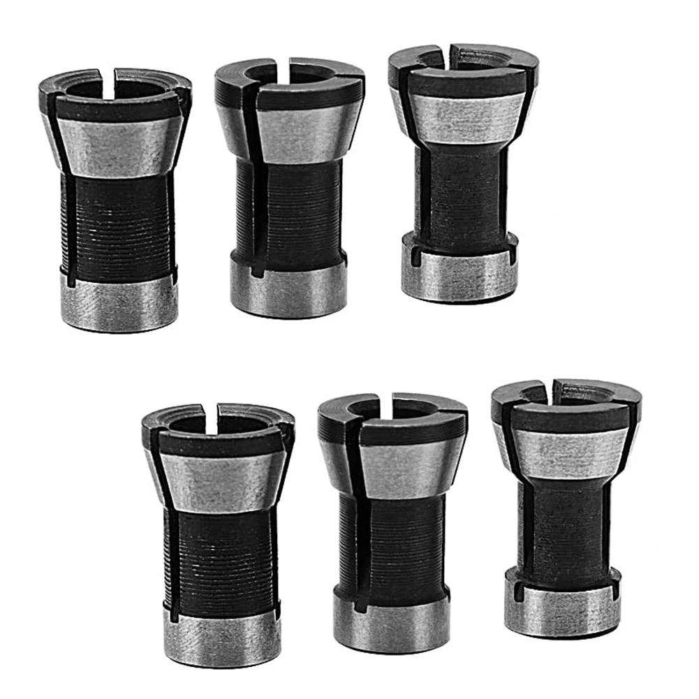 6pcs Router Bit Collet Adapter 6 6.35 8mm Chuck For Engraving Machine Wood Milling Cutter New Woodworking Machinery Accessories
6pcs Router Bit Collet Adapter 6 6.35 8mm Chuck For Engraving Machine Wood Milling Cutter New Woodworking Machinery Accessories