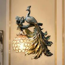 Nordic Retro Peacock Wall Lamp Sofa TV Background Wall Light Indoor Decor Lighting Modern Home Decor Bedroom Resin Wall Lighting
Nordic Retro Peacock Wall Lamp Sofa TV Background Wall Light Indoor Decor Lighting Modern Home Decor Bedroom Resin Wall Lighting