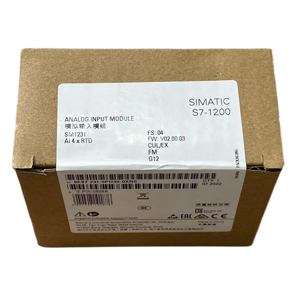 Новый 6ES7231-5PD32-0XB0 6ES7 231-5PD32-0XB0 Simatic S7-1200 аналоговый выходной модуль
Новый 6ES7231-5PD32-0XB0 6ES7 231-5PD32-0XB0 Simatic S7-1200 аналоговый выходной модуль