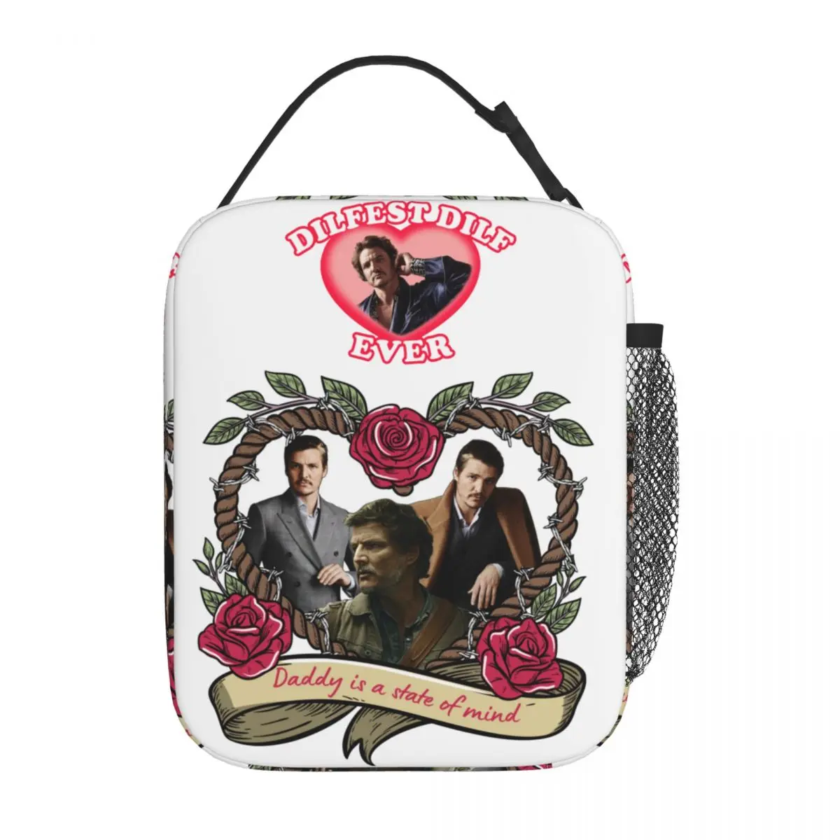 Pedro Pascal DILF Merch Insulated Lunch Bag Outdoor Storage Food Box Portable Fashion Cooler Thermal Lunch Box
Pedro Pascal DILF Merch Insulated Lunch Bag Outdoor Storage Food Box Portable Fashion Cooler Thermal Lunch Box