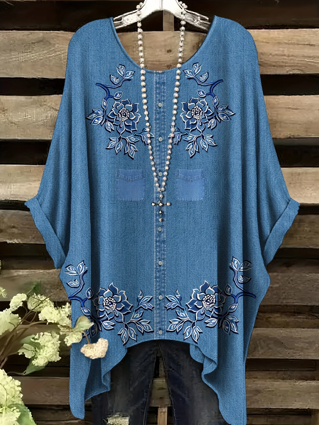 تي شيرت نسائي عصري بطباعة زهور عتيقة لعام 2026، بأكمام قصيرة وتصميم غير منتظم، ملابس نسائية فضفاضة وغير رسمية بمقاس كبير تي شيرت نسائي عصري بطباعة زهور عتيقة لعام 2026، بأكمام قصيرة وتصميم غير منتظم، ملابس نسائية فضفاضة وغير رسمية بمقاس كبير