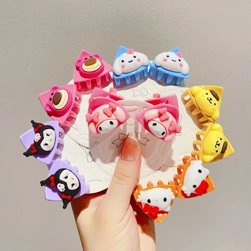 

Sanrio Hello Kitty Cartoon Hairpins Anime Figures My Melody Pochacco Kuromi Cinnamoroll Hairpin Cute Girl Hairpin Birthday Gifts