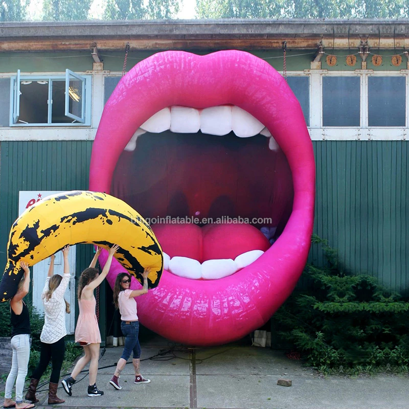 Custom Made 3M High Inflatable Mouth Balloons For Decoration / Valentine's Day Air Blown Advertising Lips - BG-M0202
Custom Made 3M High Inflatable Mouth Balloons For Decoration / Valentine's Day Air Blown Advertising Lips - BG-M0202