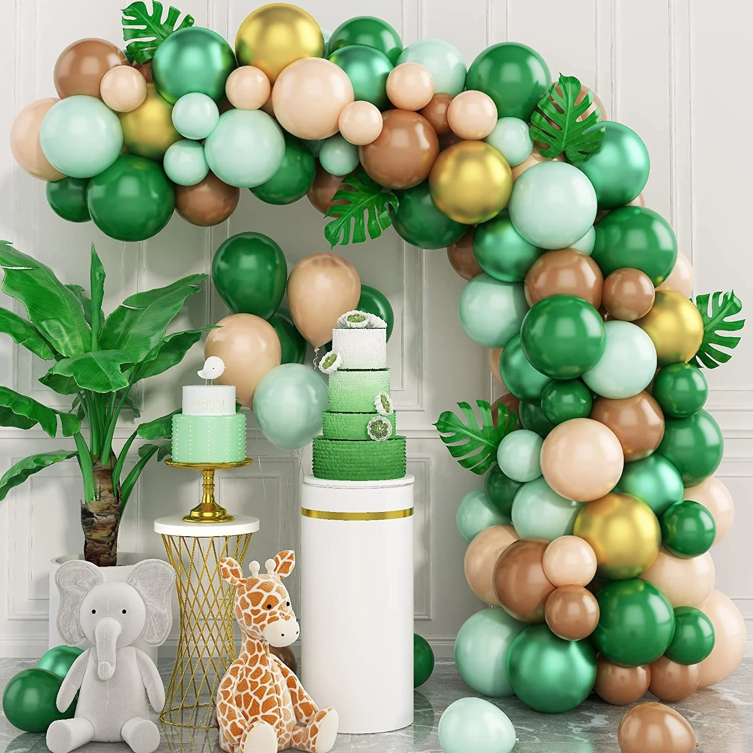 Home Party Decoration Balloon Set Jungle Green Balloon Chain Set Birthday Party Arrangement Arch Balloon Set Wedding Decoration
Home Party Decoration Balloon Set Jungle Green Balloon Chain Set Birthday Party Arrangement Arch Balloon Set Wedding Decoration