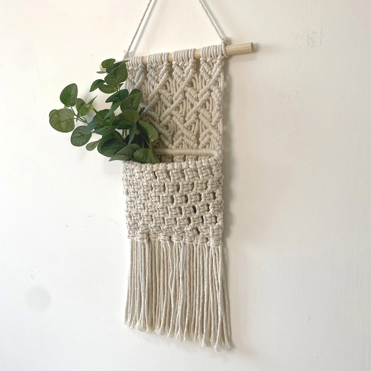 Nordic Woven Storage Tapestry - Bedside Book Pocket Organizer 3 S3fedd671be384c91b64be5f2fb0b43eaa