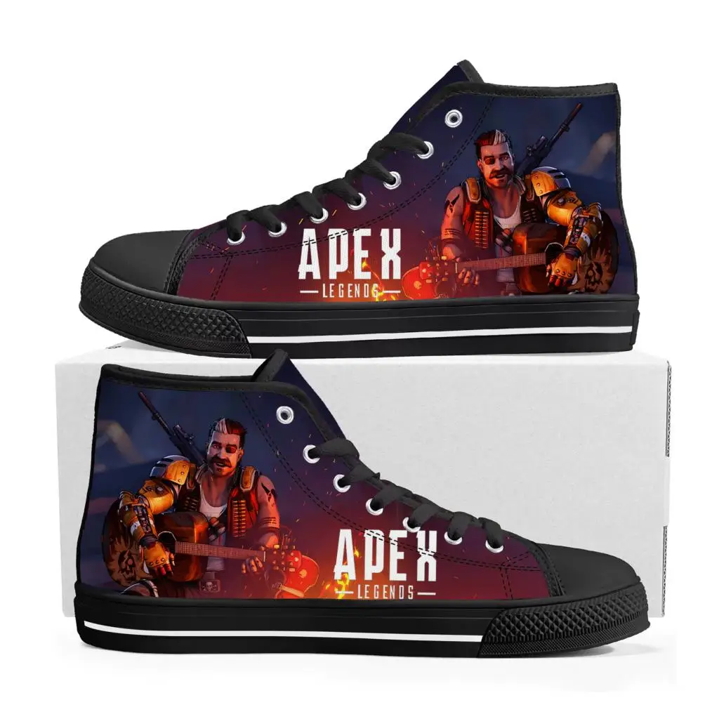 Apex Legends Fuse High Top Sneakers Hot Cartoon Game Mens Womens Teenager High Quality Canvas Sneaker Custom Built Couple Shoes
Apex Legends Fuse High Top Sneakers Hot Cartoon Game Mens Womens Teenager High Quality Canvas Sneaker Custom Built Couple Shoes