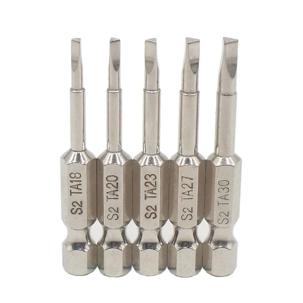 1/4\\\\\\\\\\\\\\\" Hex Shank Alloy 50mm Tool Reliable Magnetic Triangle Head Screwdriver Bits Pack of 5 50mm Length Steel Alloy
1/4\\\\\\\\\\\\\\\" Hex Shank Alloy 50mm Tool Reliable Magnetic Triangle Head Screwdriver Bits Pack of 5 50mm Length Steel Alloy