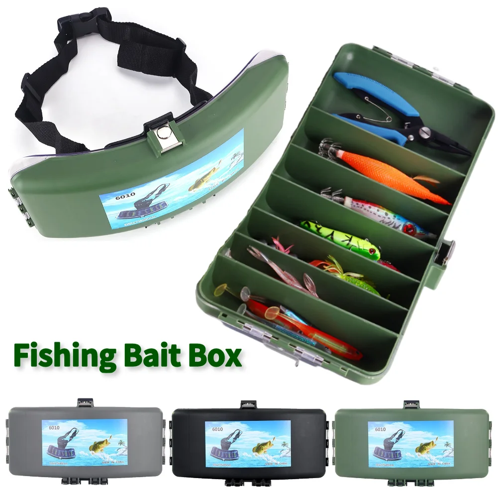 

Сумка для рыболовного ремня, коробка для хранения рыболовных инструментов, коробка большой емкости для рыболовных снастей и приманок, портативная многофункциональная коробка для рыболовных крючков и приманок