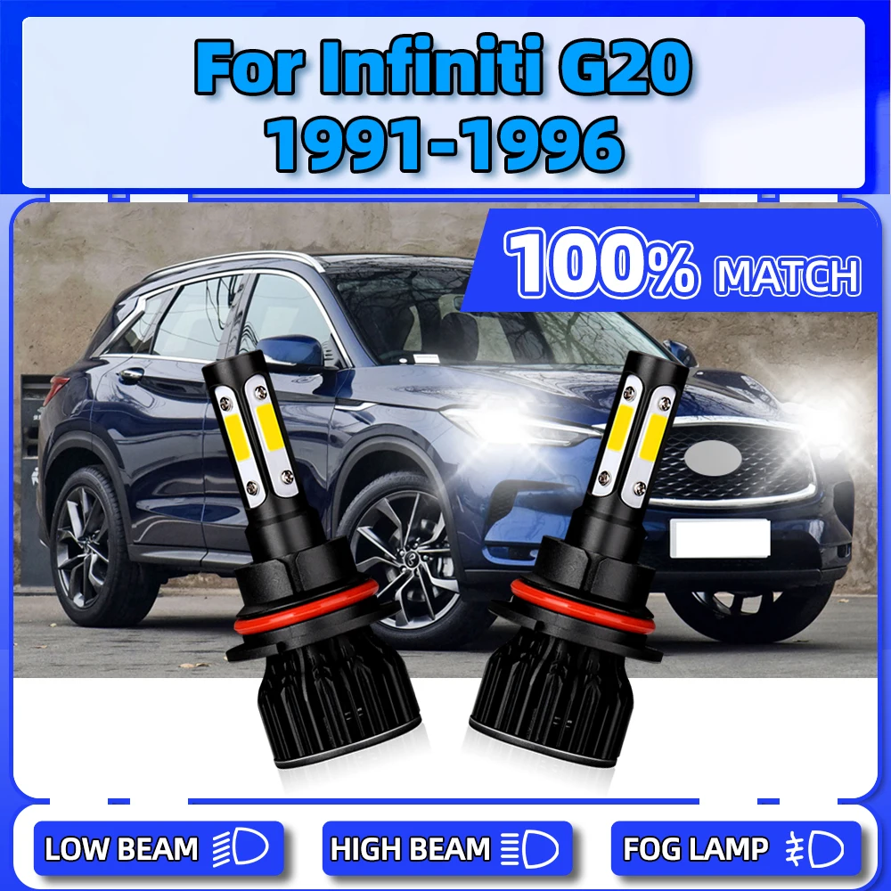 2Pcs LED Headlight 6000K Car Lights 20000LM Front Lamps 120W Auto Headlamps For Infiniti G20 1991 1992 1993 1994 1995 1996
2Pcs LED Headlight 6000K Car Lights 20000LM Front Lamps 120W Auto Headlamps For Infiniti G20 1991 1992 1993 1994 1995 1996