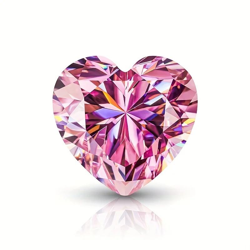 

Cherry Blossom Pink Heart 1CT-3CT Moissanite high quality loose stone jewelry matching stone