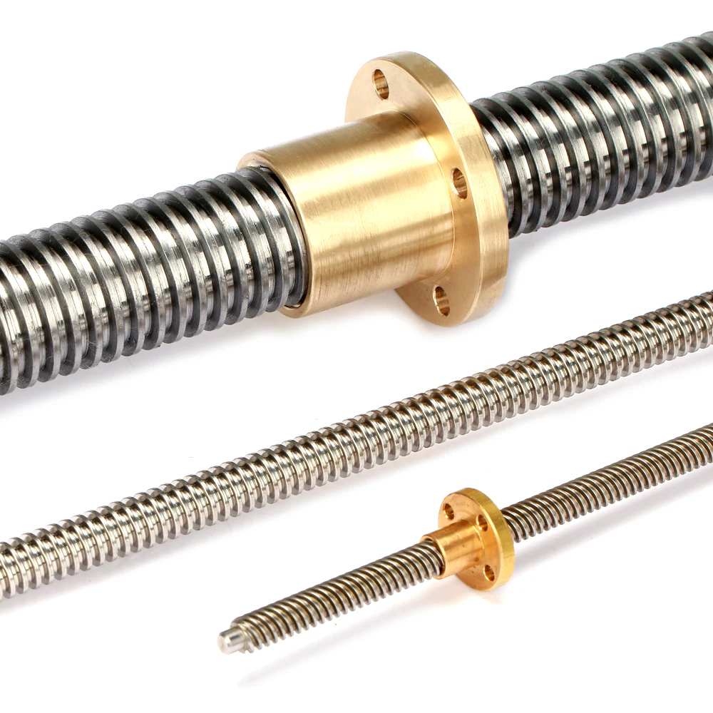 Tr12 12mm diameter right hand thread trapezoidal lead screw 500mm with brass nut
Tr12 12mm diameter right hand thread trapezoidal lead screw 500mm with brass nut