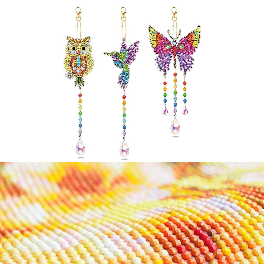 3PCS 5D Diamond Paint Wind Chimes Hanging Pendant DIY Art Mosaic Kit Arts Crafts Home Wall Door Decoration
3PCS 5D Diamond Paint Wind Chimes Hanging Pendant DIY Art Mosaic Kit Arts Crafts Home Wall Door Decoration