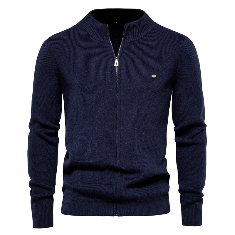 Men's Casual Warm Sweater Jacket Solid Color Stand Collar Zipper Knitted Sweater Men High Quality Autumn/Winter New Jacket
Men's Casual Warm Sweater Jacket Solid Color Stand Collar Zipper Knitted Sweater Men High Quality Autumn/Winter New Jacket