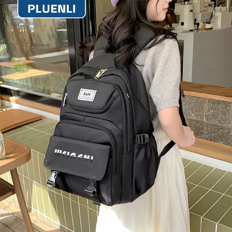 PLUENLI Backpack New Middle School Student Junior's Schoolbag Female College Female Spine Protection Burden Reduction Large
PLUENLI Backpack New Middle School Student Junior's Schoolbag Female College Female Spine Protection Burden Reduction Large
