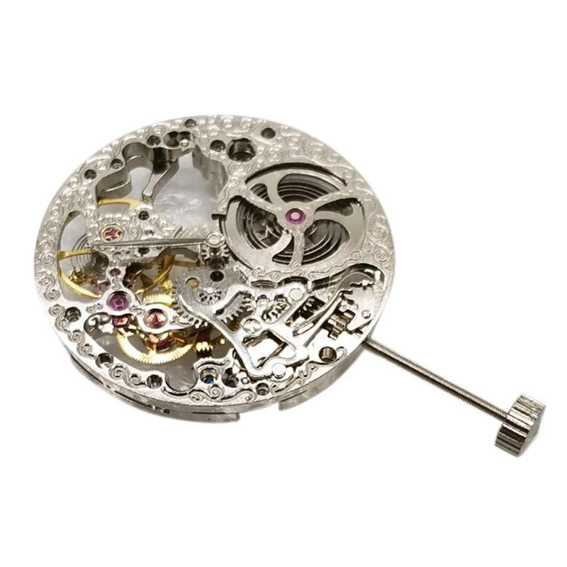 

17 Jewels Silver Full Skeleton Hand-Winding Movement Replacement Durable For ETA 6497 Watch Movement Repair Tool Parts