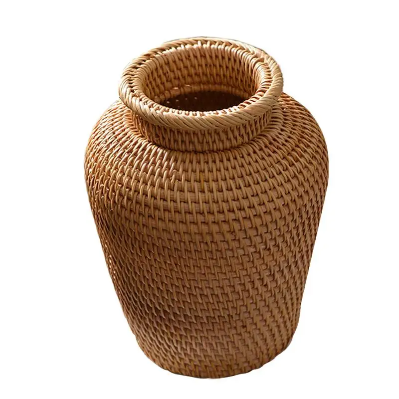 Desktop Flower Pot Rattan Weaving Ornamental Vase Small Vase Flower Pot Flower Container Rattan Vase Flower Wicker Vase
Desktop Flower Pot Rattan Weaving Ornamental Vase Small Vase Flower Pot Flower Container Rattan Vase Flower Wicker Vase