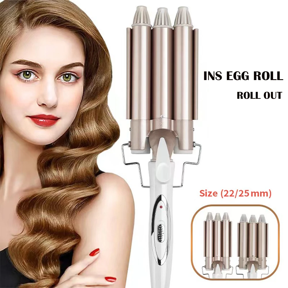Щипцы для завивки волос, 3 бочка с регулируемой температурой, керамическая палочка, с тремя бочками, портативный утюжок для завивки волос
Щипцы для завивки волос, 3 бочка с регулируемой температурой, керамическая палочка, с тремя бочками, портативный утюжок для завивки волос