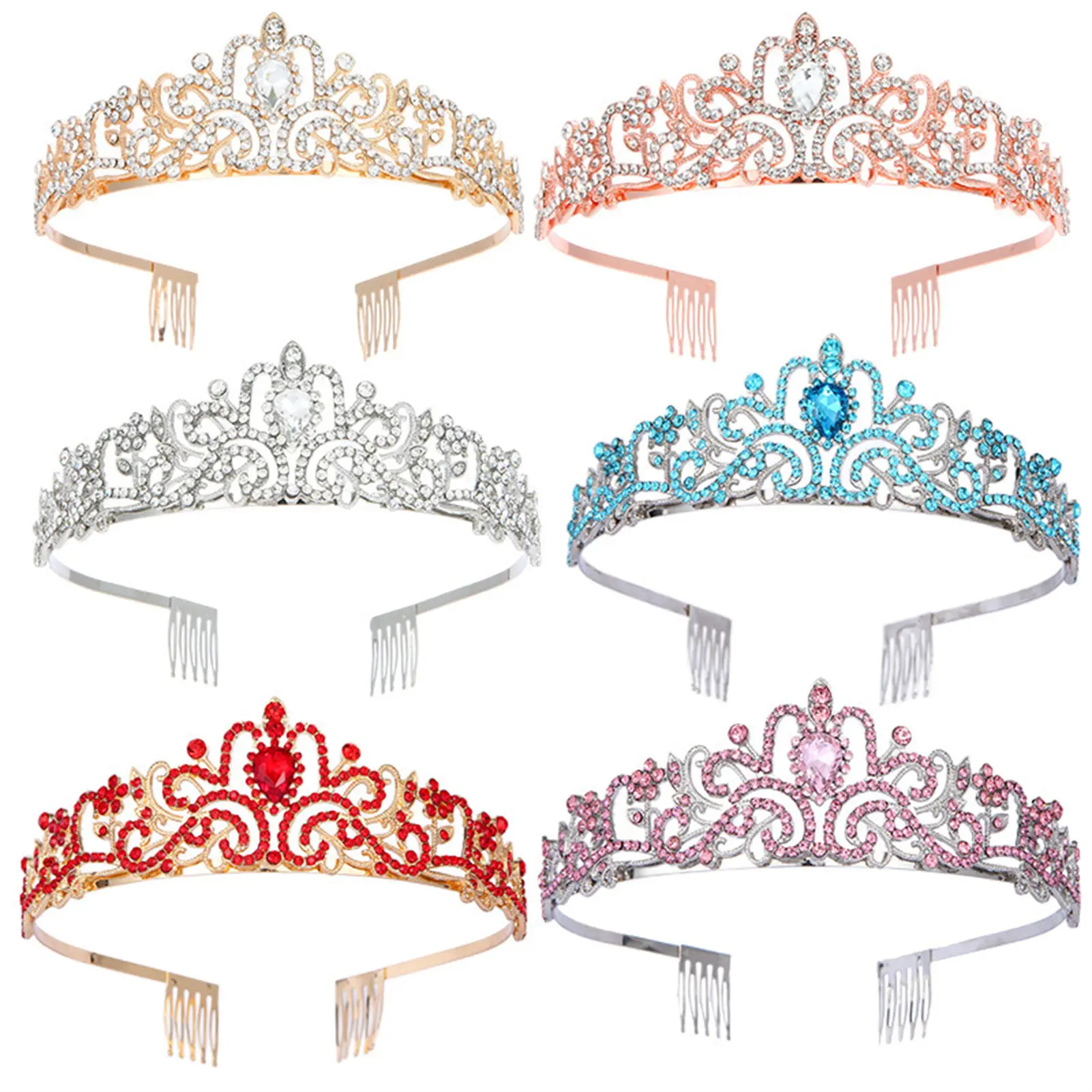 

Свадебная Корона Тиара головной убор устойчивые роскошные аксессуары для волос Корона из сплава для дня рождения вечеринки для взрослых церемонии