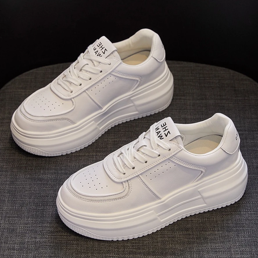 Dave&Di Spring And Summer New Fashion All-match White Shoes Leather Women's Thick-soled Heightened Casual Vulcanized Sneakers
Dave&Di Spring And Summer New Fashion All-match White Shoes Leather Women's Thick-soled Heightened Casual Vulcanized Sneakers