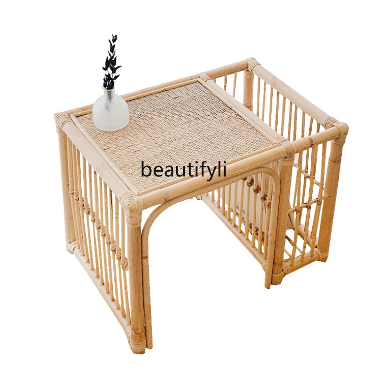 Rattan Small Coffee Table Storage Side Table Handmade and Simple Side Table Bedside Table
Rattan Small Coffee Table Storage Side Table Handmade and Simple Side Table Bedside Table